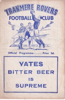Tranmere Rovers v Lincoln City Match Programme 1952-01-01